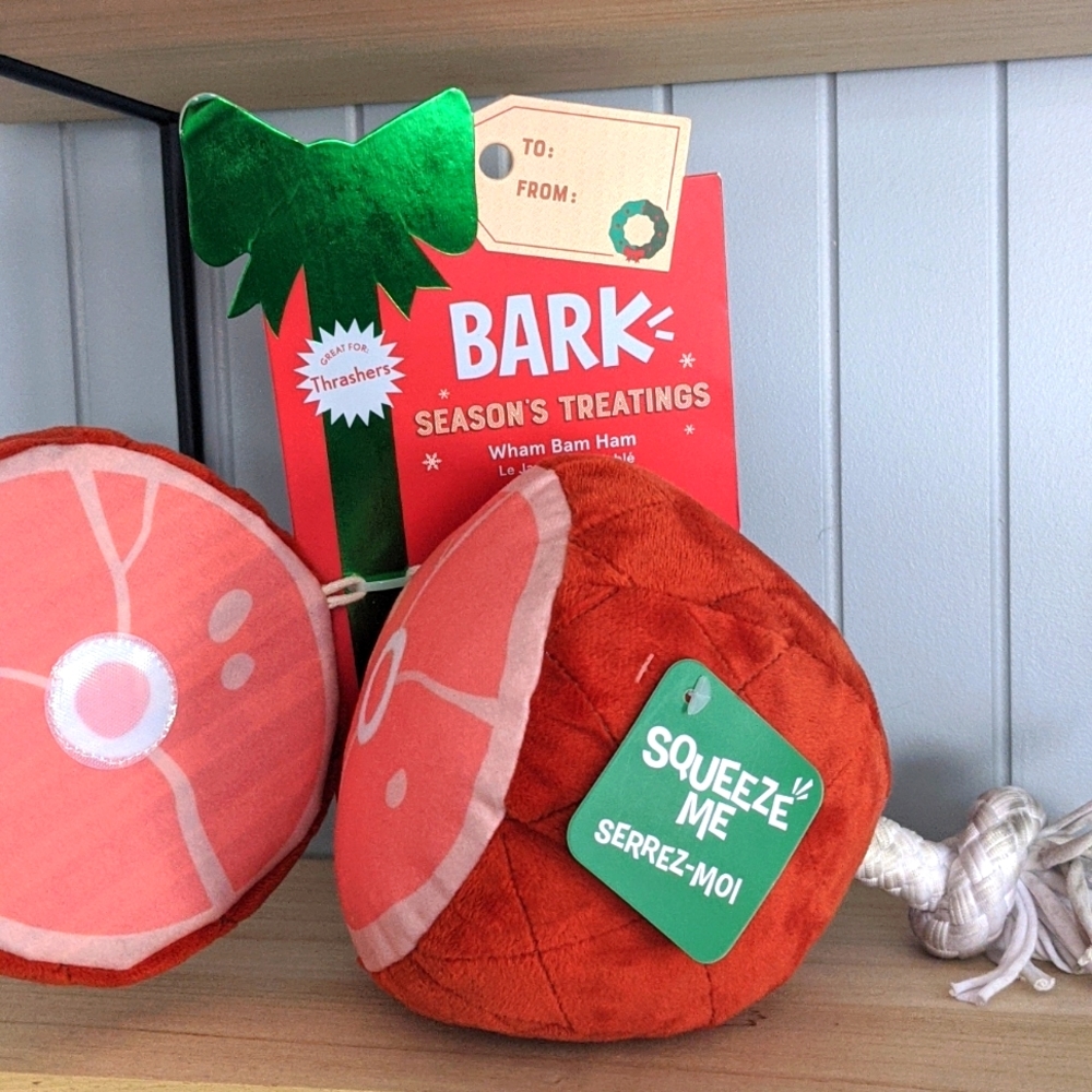 Bark ham dog toy NWT